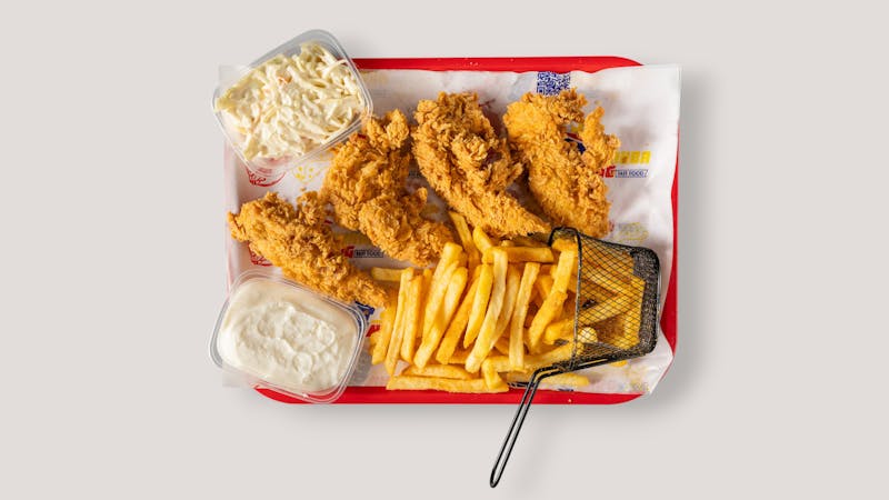 Buttermilk Ranch tenders soaked in herb buttermilk brine