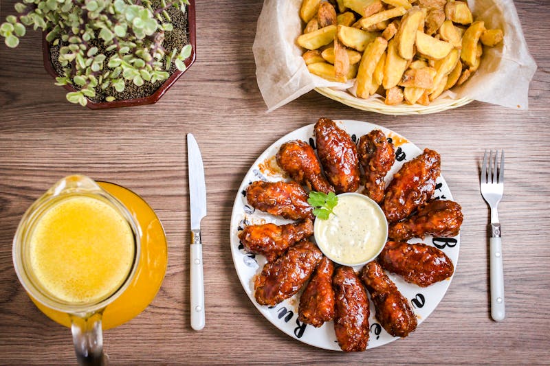 Smoky BBQ wing drummies from Wing Snob
